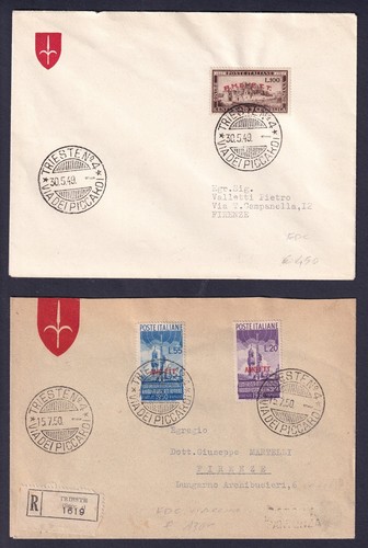 Trieste lotto buste fdc - fdc,
