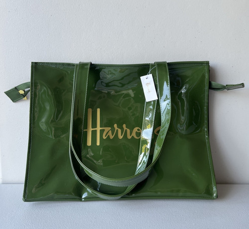 Nuova borsa tote harrods verde - nuova,