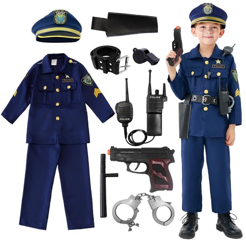 Costume polizia deluxe con - costume,