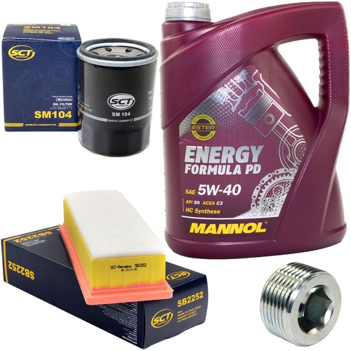 Kit filtro olio motore 5w40 - filtro,