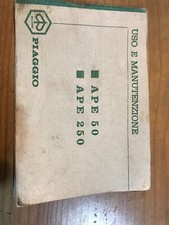 PIAGGIO LIBRETTO ACCESSORIO REGALO  NATALE APE 50 250 USO E MANUTENZIONE MANUALE