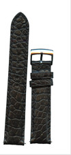 Extra lungo Nero Alligatore Originale Cinturino Orologio 19mm,20mm & Steel Omega