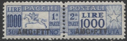 Trieste 1954 pacchi - trieste,