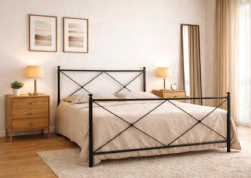 Letto ferro battuto alba - letto,