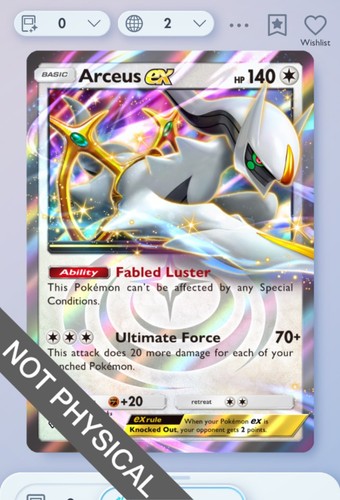 Pokemon tcg pocket arceus ex - tcg,