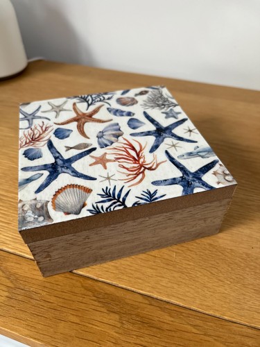 Starfish nautical trinket box - starfish,