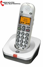 Telefono Cordless Amplicomms BigTel 200 Tasti Grandi Display illuminato Vivavoce