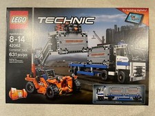 LEGO 42062 Technic Cantiere Contenitore N.I.S.B. Camion, Sollevatore Container, Connex 