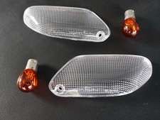 Lenti indicatori di direzione anteriori trasparenti bianche BMW K 100 1100 RS LT RT clear signal K589