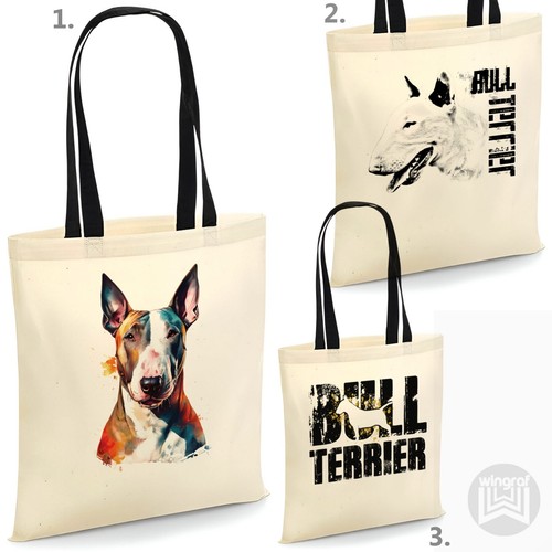 Bull terrier tote bag beach - bull,