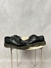 Dr. Martens 3989 Brogue Black Leather Wingtip Shoes Avant-Garde British Icon