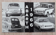 Brochure Fiat Abarth 1966 - 500 595 OT850 Berlina OT1000 Coupè