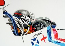 Mclaren james hunt art - f1,