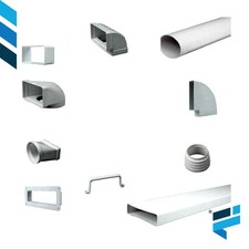 Tubo per cappa cucina con raccordi rettangolare /tondi-rotondo a scomparsa 