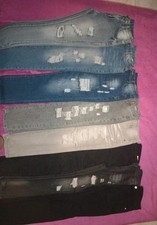 jeans ragazzo skinny pacco da 8 colori blu, grigio, nero