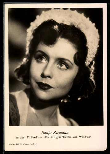 Cartolina attrice sonja - attrice,