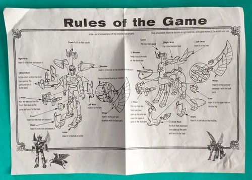 Instruction sheet rules the - sheet,
