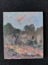 EUGENIO VITI 1881 - 1952 QUADRO DIPINTO ANTICO PAESAGGIO A OLIO CERTIFICATO COA