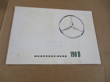 MERCEDES 190 D  depliant anni