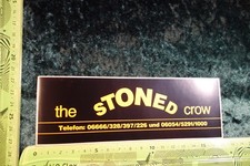 Alter Aufkleber HiFi Video Foto Film TV The STONED Crow