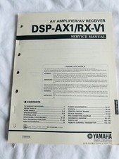 Yamaha dsp ax1 v1 - rx-v1, manuale