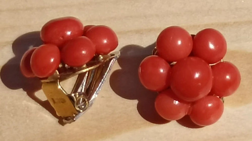 Orecchini corallo rosso - di,