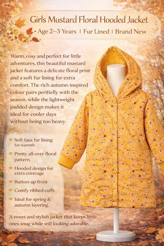 Cappotto giacca bambina senape - cappotto,