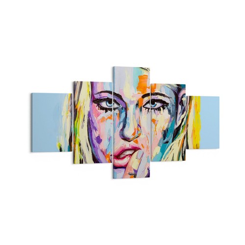 Quadro tela 125x70cm olio - su,