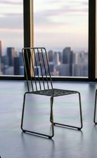 Sedia in ferro pieno  forgiato