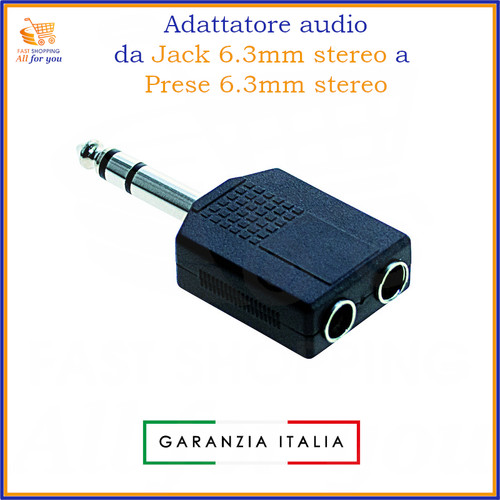 Adattatore jack mm - jack, 6.3