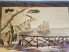 Quadro Intarsio Cornice Legno