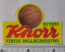 80566 320/tt ADESIVO Vintage - VIRTUS PALLACANESTRO KNORR - cm 12 X 8