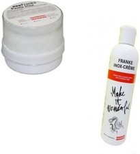 PASTA FRANKE  300g + CREMA 250 GR PULIZIA ACCIAIO INOX LAVELLI CAPPE CUCINE GAS