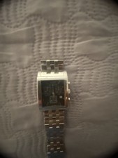 orologio In Acciaio Philip Watch Mai Utilizzato Con Quadrante Rettangolare