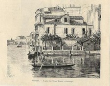 Stampa antica VENEZIA angolo