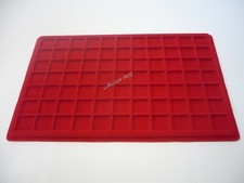 VASSOI IN FLOCCATO COLORE ROSSO PER MONETE E COPRIVASSOI A SCELTA