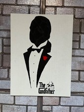 THE GODFATHER DISEGNO SU TELA 18x24cm FATTO A MANO