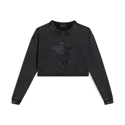 Felpa cropped donna con - cropped,