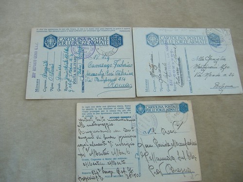 Cartoline postali franchigia - postali,