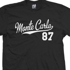 T-shirt Monte Carlo 87 scritta 1987 SS Lowrider maglia logo maglietta uomo