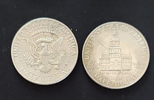 LOTTO DA DUE MONETE MEZZO DOLLARO "KENNEDY"  1974 E 1976