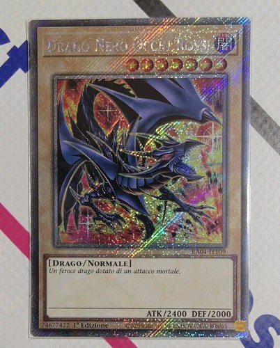 Drago nero occhi rossi - drago,