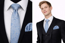Set tovaglioli uomo blu cielo