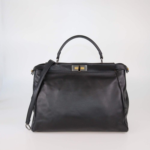Borsa fendi pelle nera - fendi, con