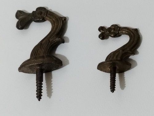 Vintage due ganci ottone - in,