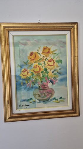 Quadro antico olio tela - antico, su