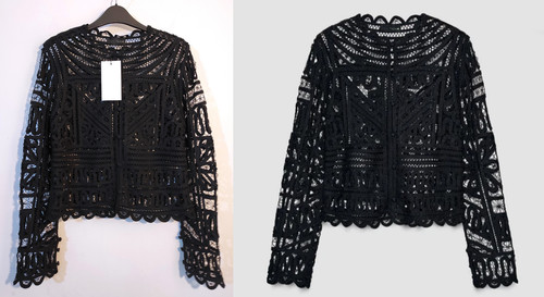 Giacca top blusa pizzo