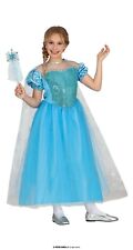 COSTUME PRINCIPESSA CARNEVALE PRINCESS GHIACCIO NEVI VESTITO GUIRCA BAMBINA