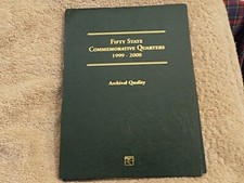 U.S.A. folder in cartone rigido con 52 monete da 25cents commemorative 1999-2008