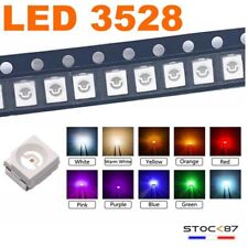 10 à 100 LED CMS 3528 au choix rouge , blanc , blanc chaud, vert, rose, bleu SMD